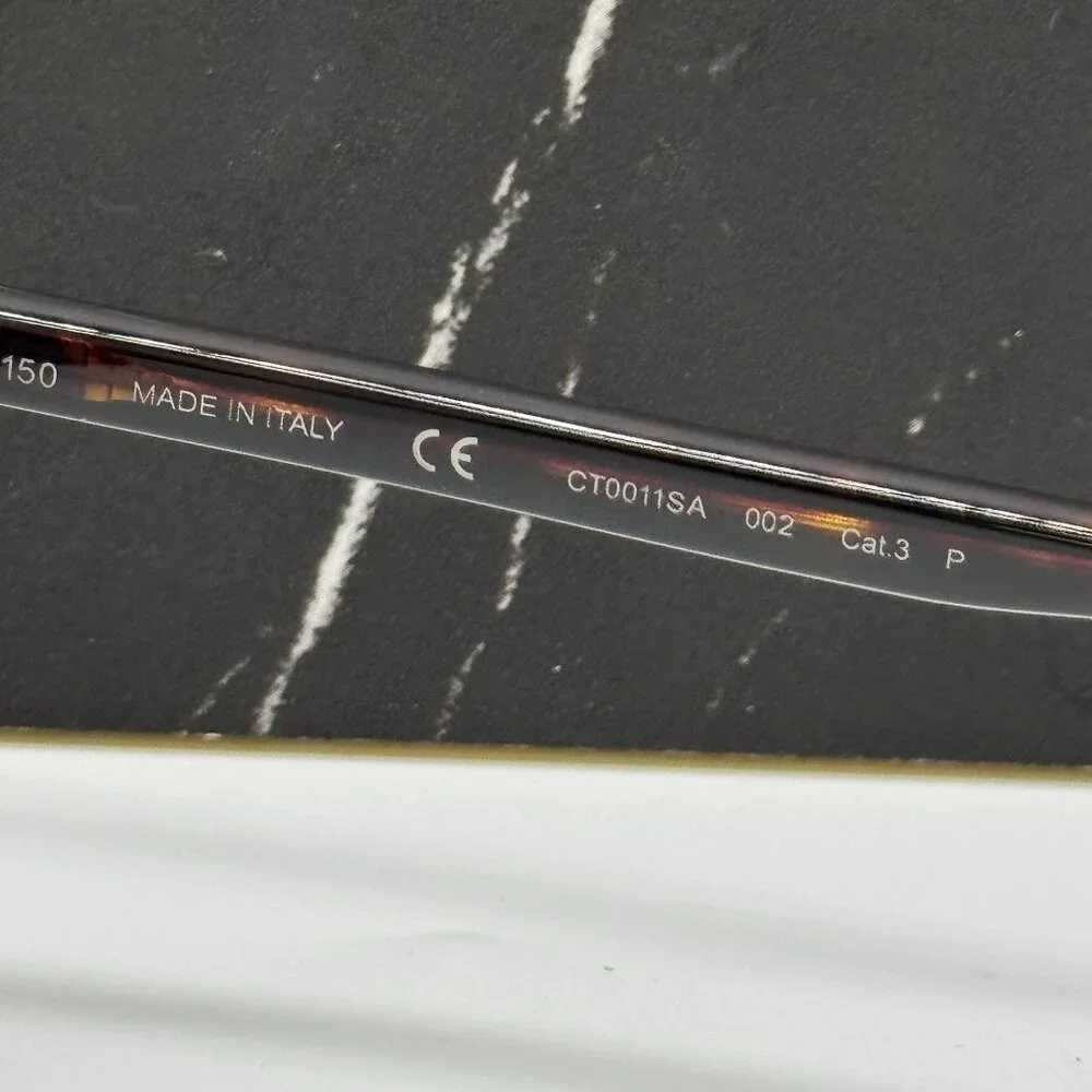 NEW CARTIER HAVANA UNISEX SUNGLASSES CARTIER CT0011SA 002
